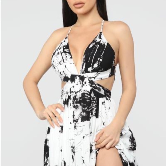 NWT fashion nova pebble peach maxi dress size s - Picture 3 of 8